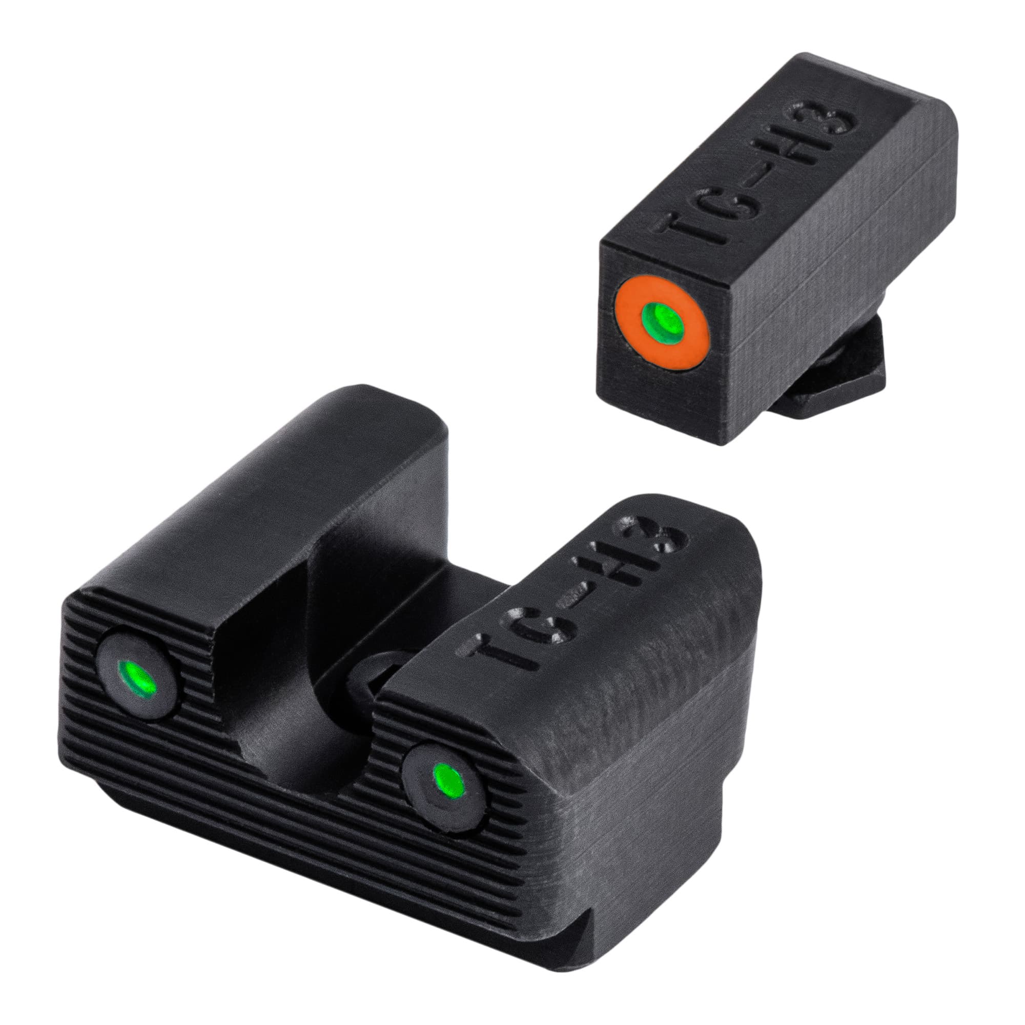 TruGlo TG231G1AC Tritium Pro  Black | Green Tritium Orange Outline Front Sight Green Tritium Rear Sight