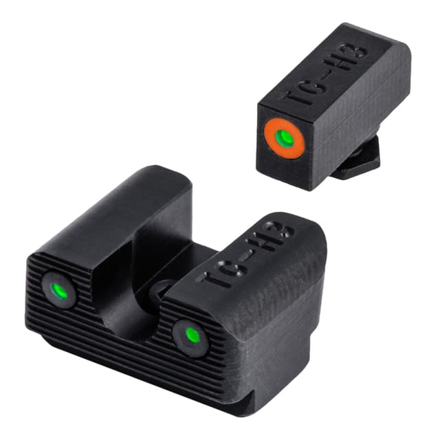 TruGlo TG231G1AC Tritium Pro Black | Green Tritium Orange Outline Front Sight Green Tritium Rear Sight