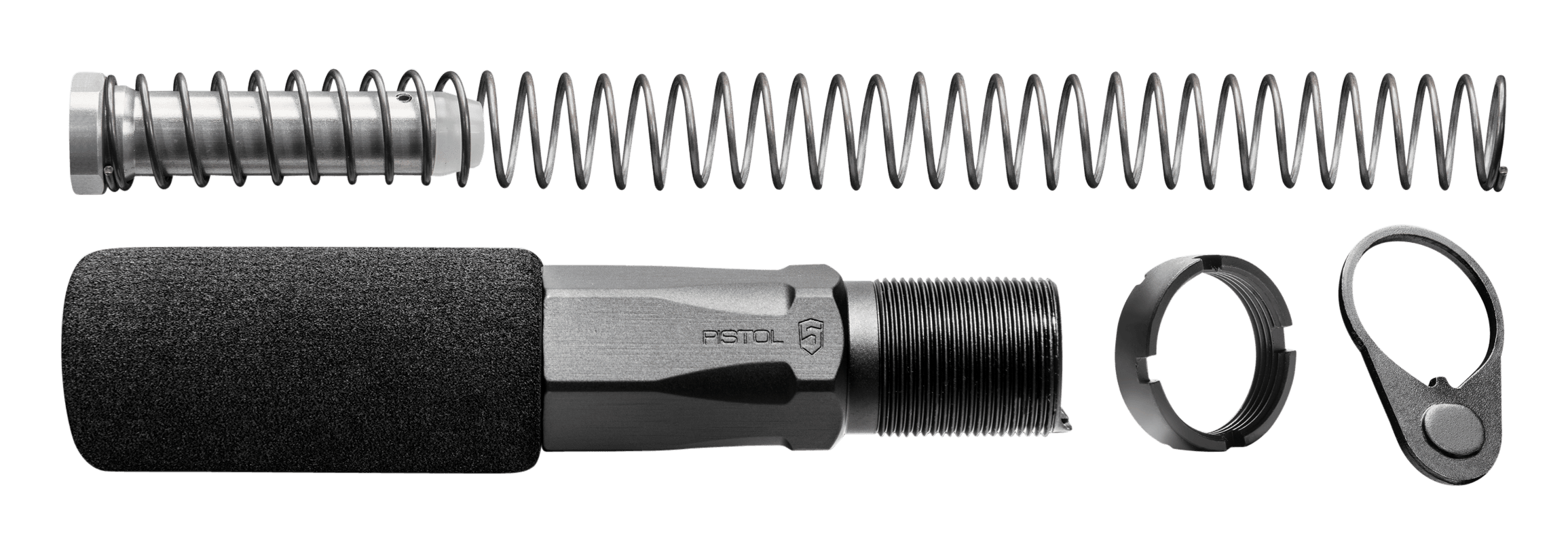 Phase 5 HEX2C Hex-2 Buffer Tube Assembly Aluminum AR-Pistol