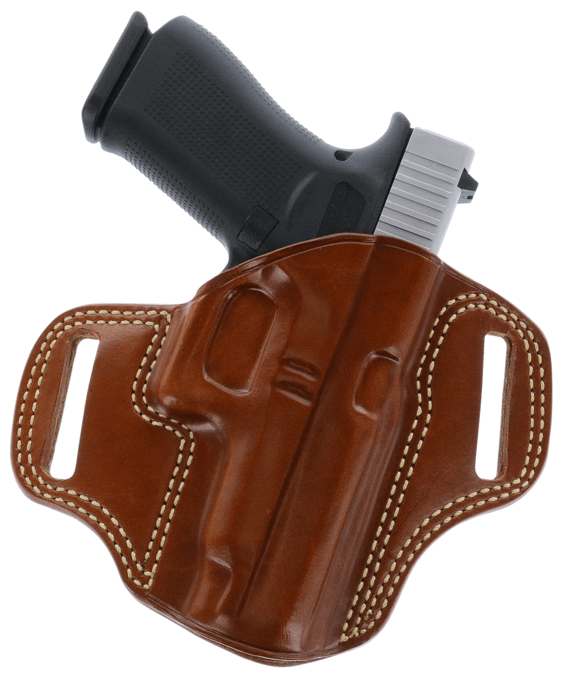 Galco CM270 Combat Master  OWB Tan Leather Belt Slide Fits Browning Hi-Power/Springfield SA-35/Girsan MC P35/Match Right Hand