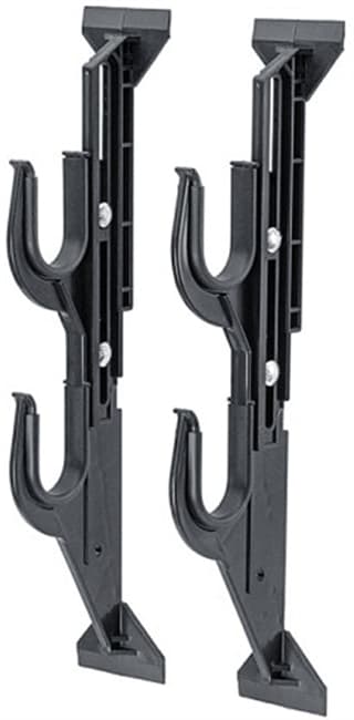 Allen 17450 Gun/Accessory Rack  Black Plastic Holds 2