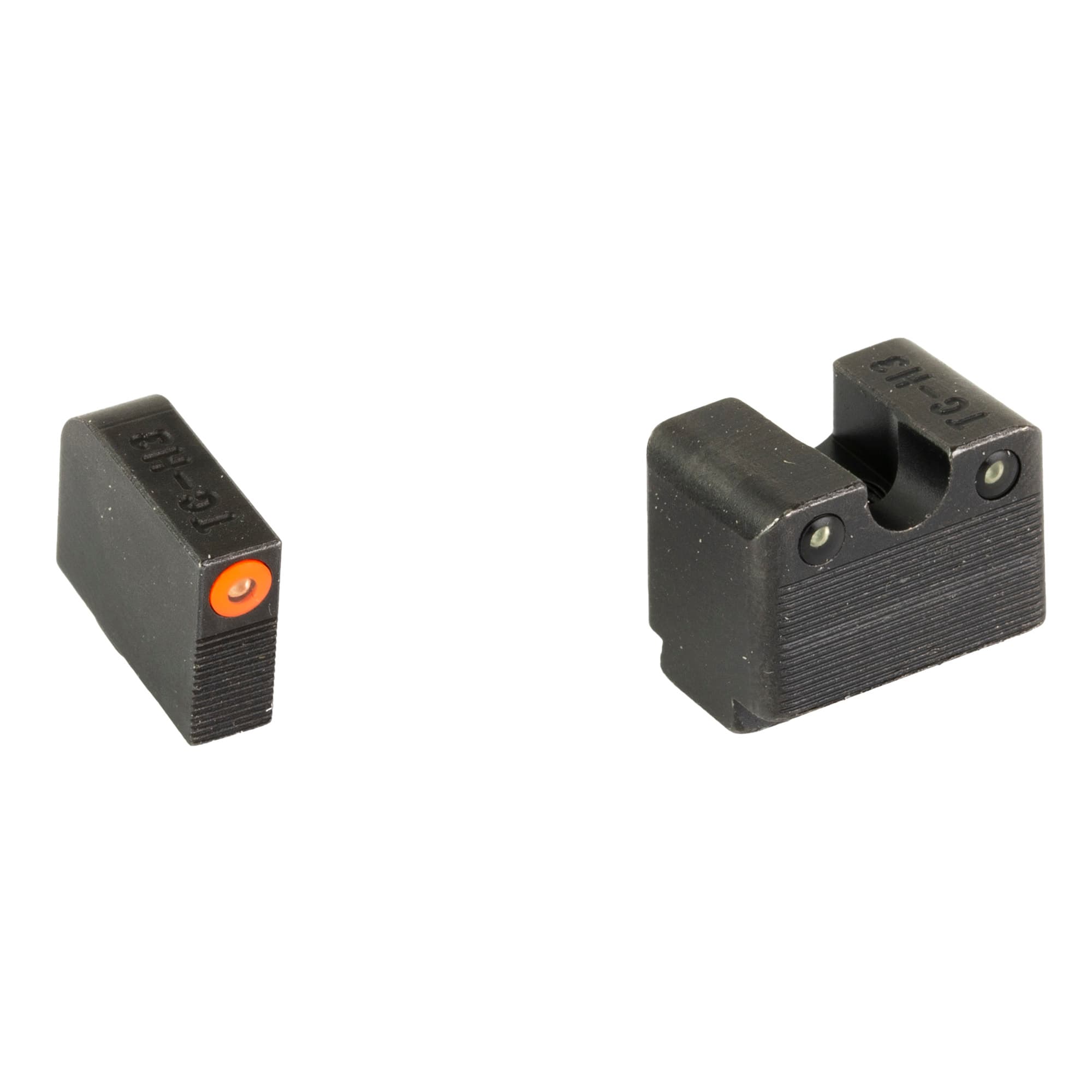 TruGlo TGTG231G3MC Tritium Pro Black | Green Tritium Orange Outline Front Sight Green Tritium Rear Sight