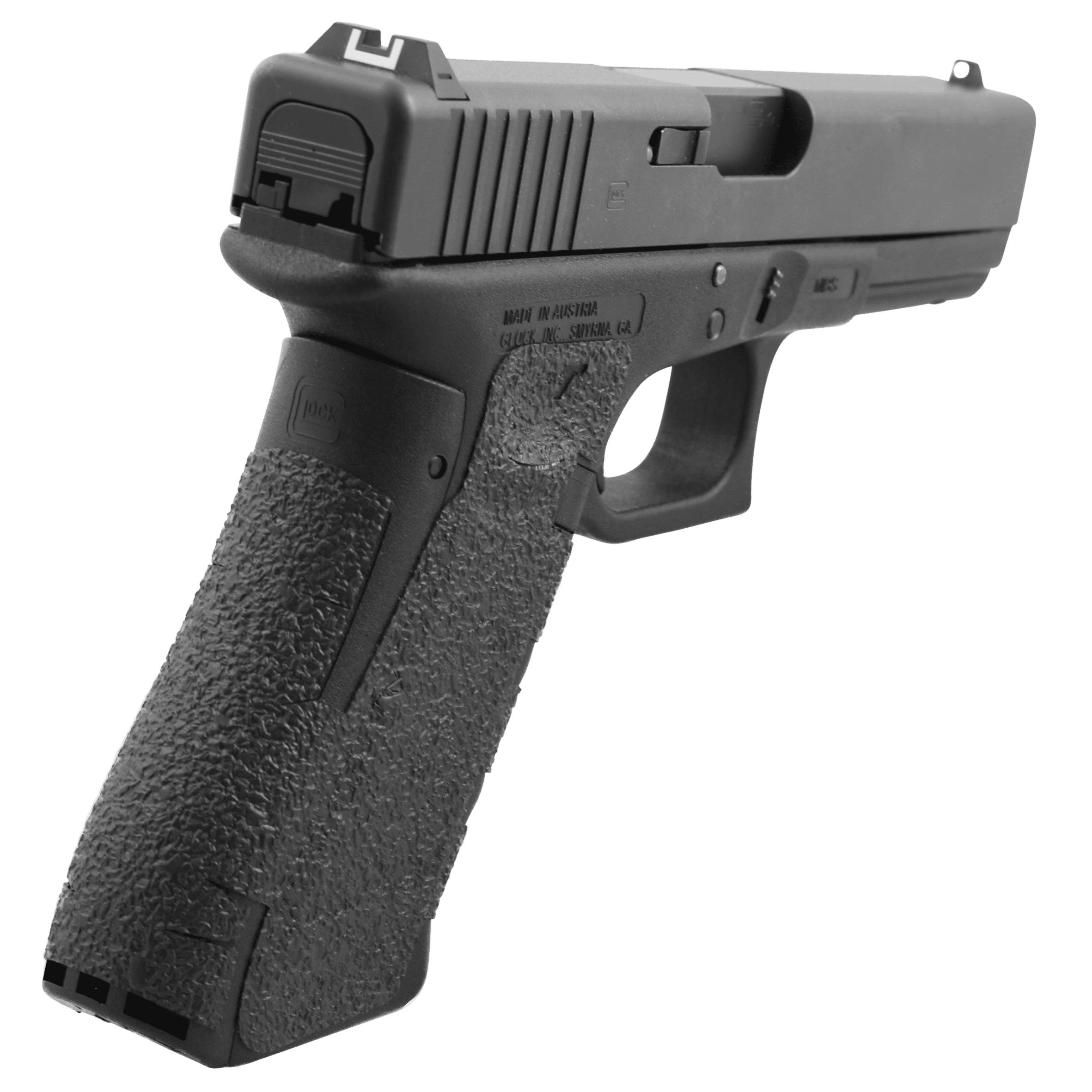 Talon Grips 384R Adhesive Grip Glock Gen5 19 23 25 32 38 44 TexturedRubber