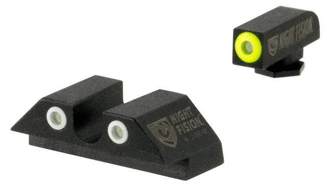 Night Fision Glock 42/43/43X Tritium Front Green Yellow Rear Green White UNotch