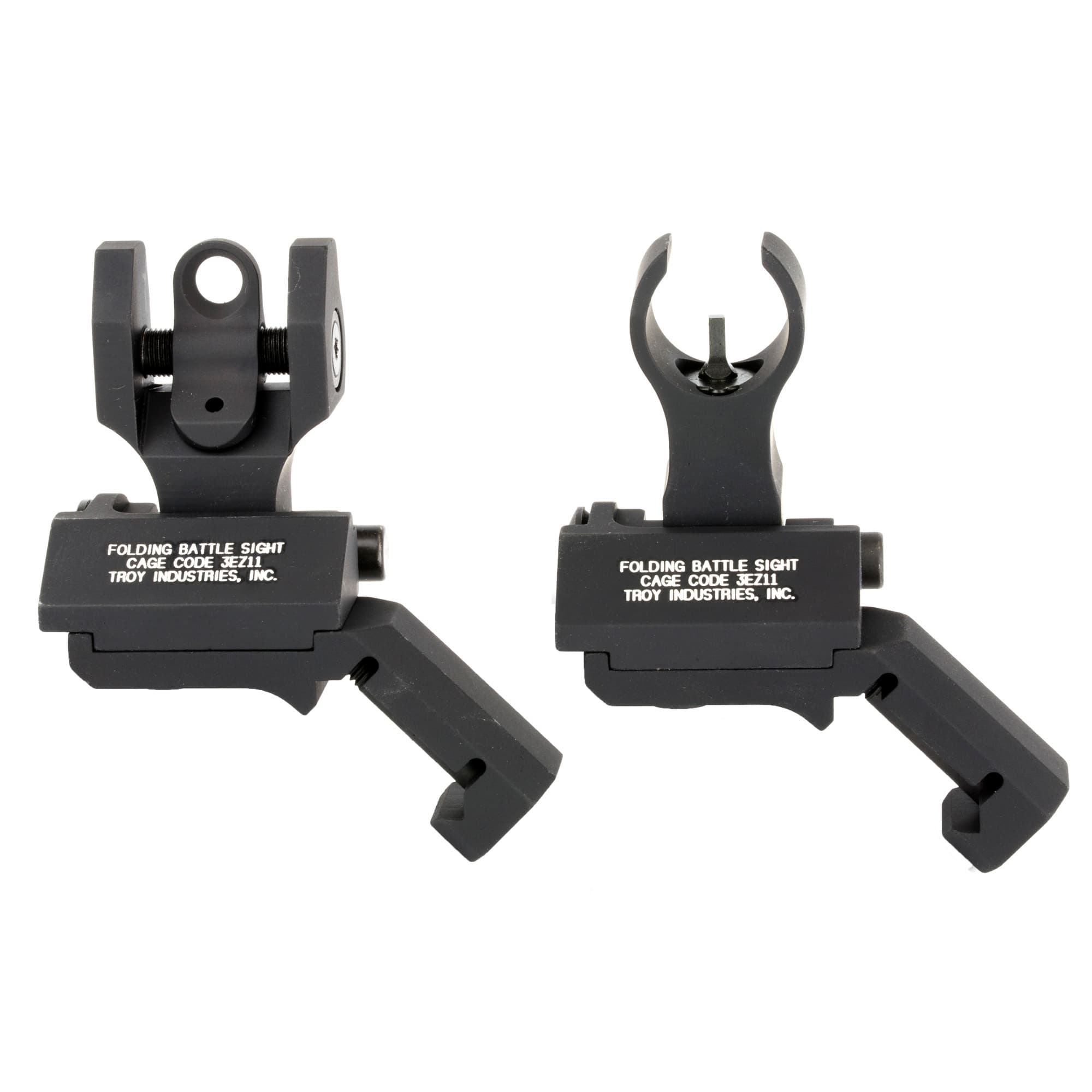Troy 45 Degree BattleSight Hk Front Round Rear Folding Picatinny Ambidextrous