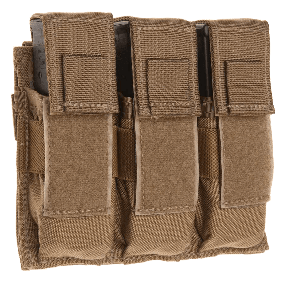 Tacshield T3603CY Universal Triple Pistol Triple Coyote 1000D Nylon