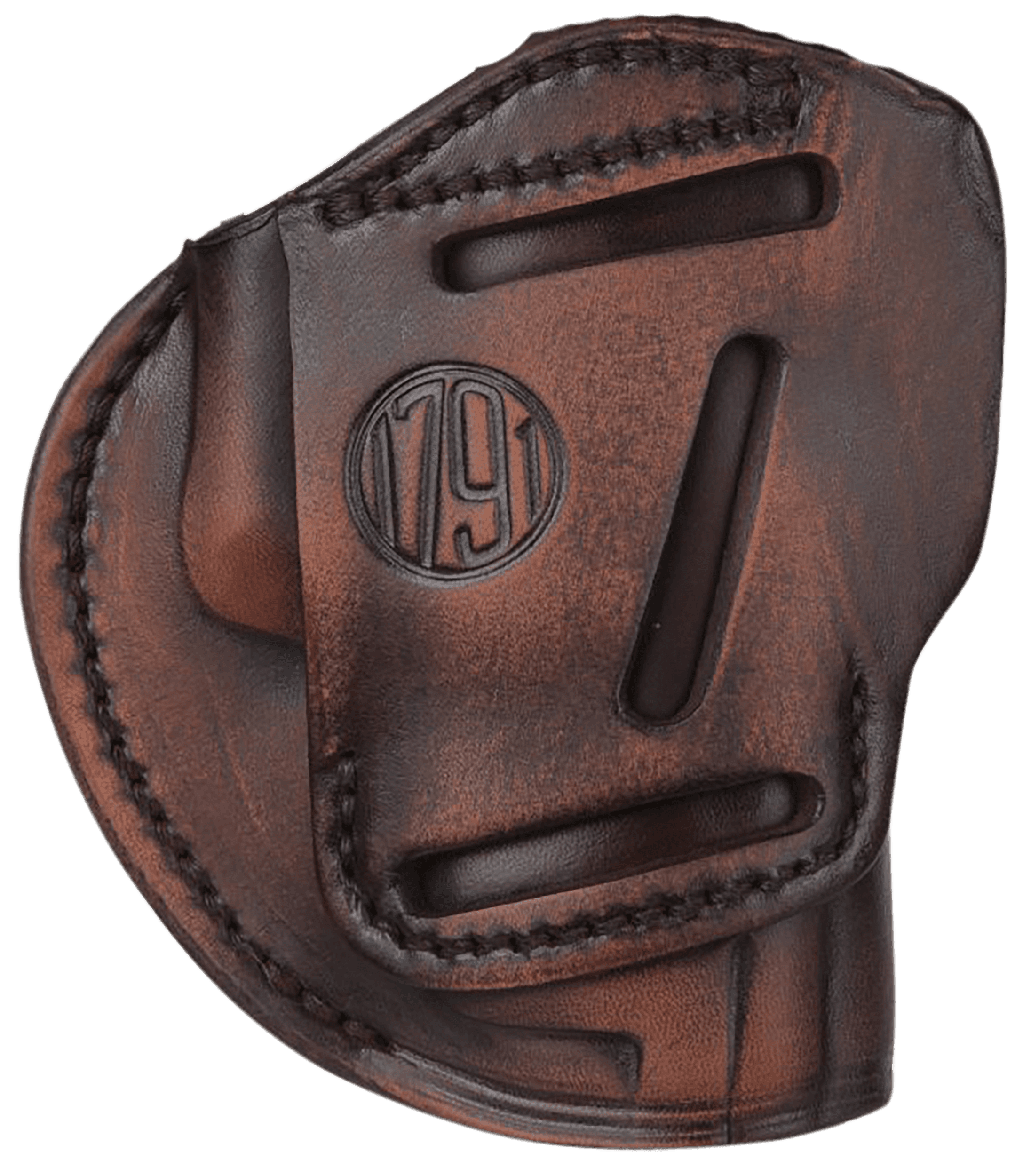 1791 Gunleather 3WH5VTGA 3-Way  IWB/OWB Size 05 Vintage Leather Belt Loop Fits Glock 17 Fits HK VP9 Fits MP9 Ambidextrous Hand