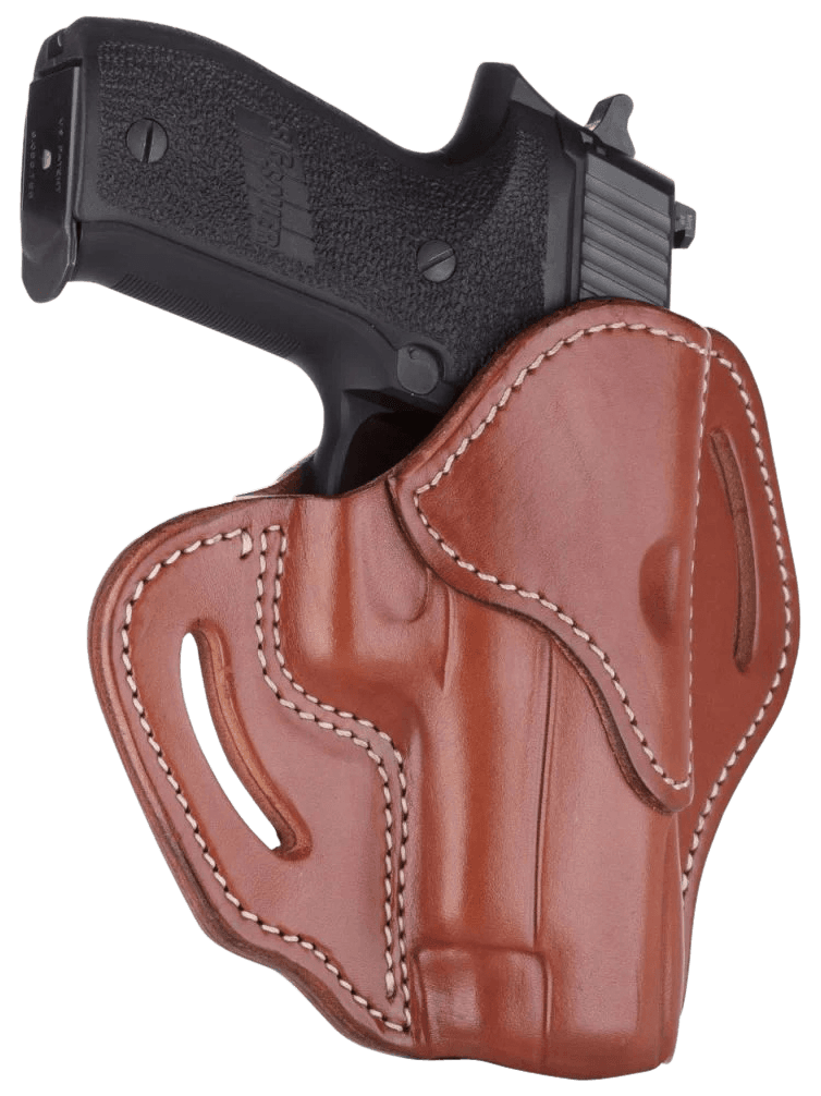 1791 Gunleather ORBH23CBRR BH2.3 Optic Ready OWB Size 2.3 Classic Brown Leather Belt Slide Compatible w/Glock 17/20/21/22/31/34/35/40/41/Sig Sauer P220/P226  Right Hand