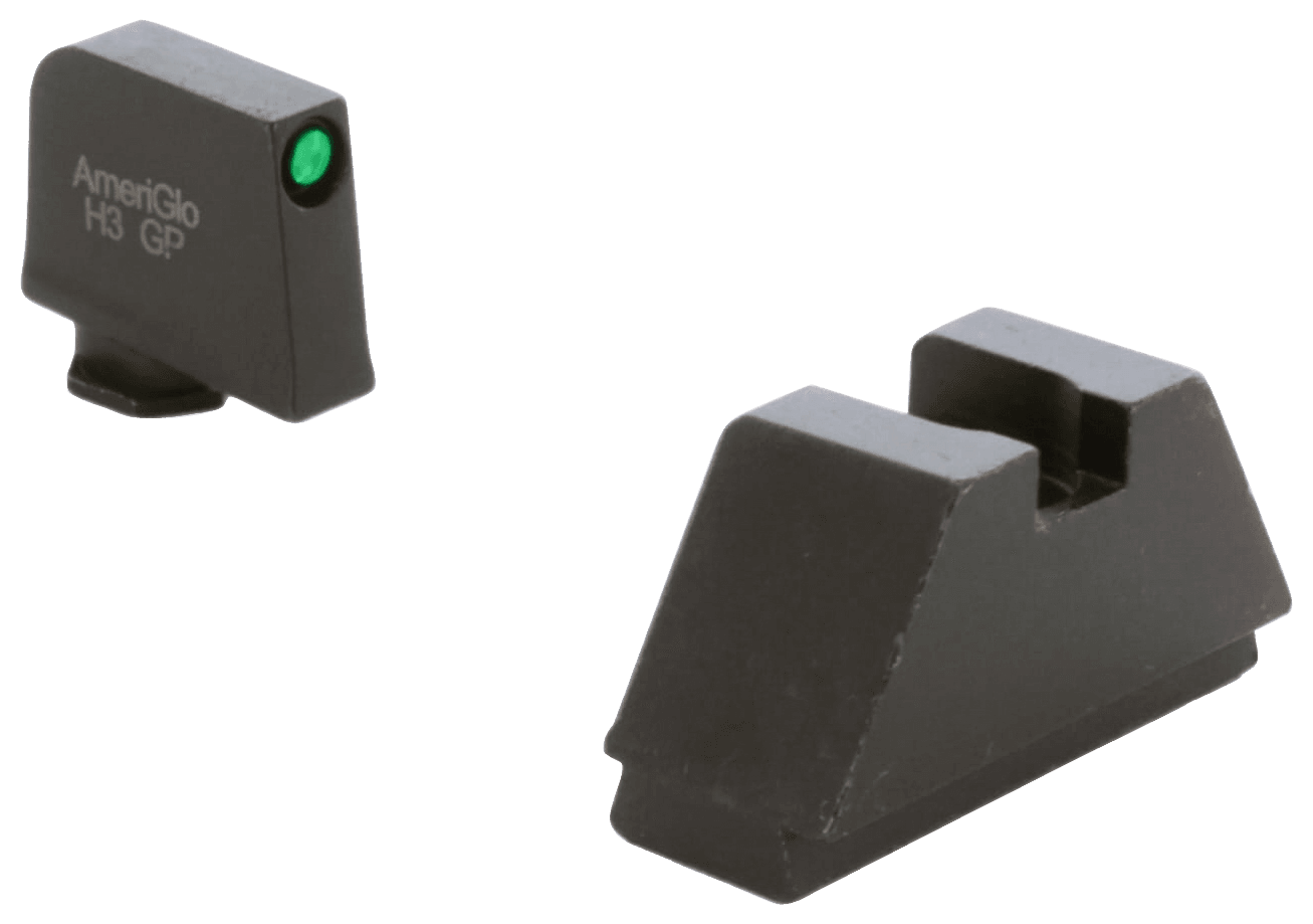 AmeriGlo GL810 Glock Gen 1-5 Optic Compatible Sight Set 2XL Tall Green Tritium