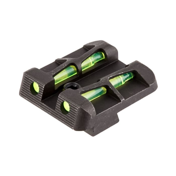 Hiviz LiteWave Handgun Rear Sight Glock 9mm 40 Green Red White LitePipe