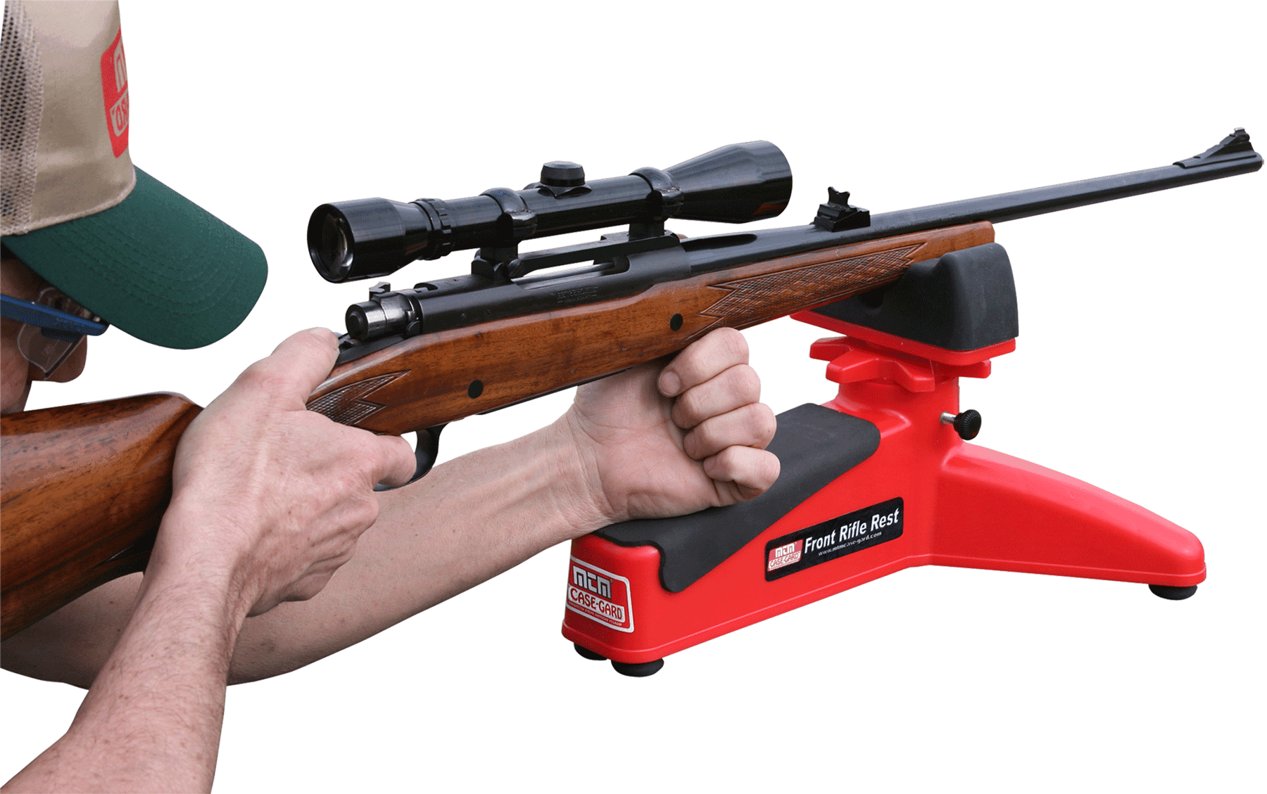 MTM Case-Gard FRR30 Front Rifle Rest  Red Polymer