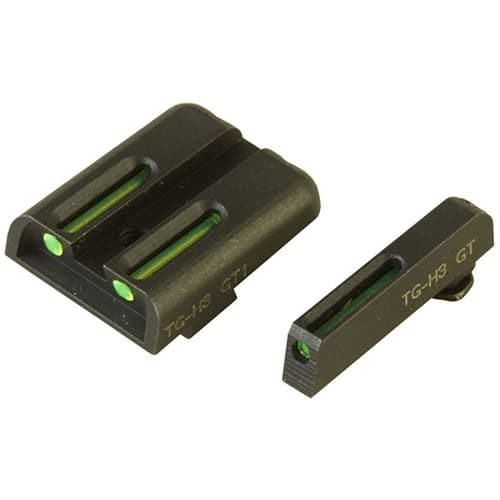Truglo Tfo Green Tritium Fiber Optic Glock Sights Fits 17 19 26 33 34 39