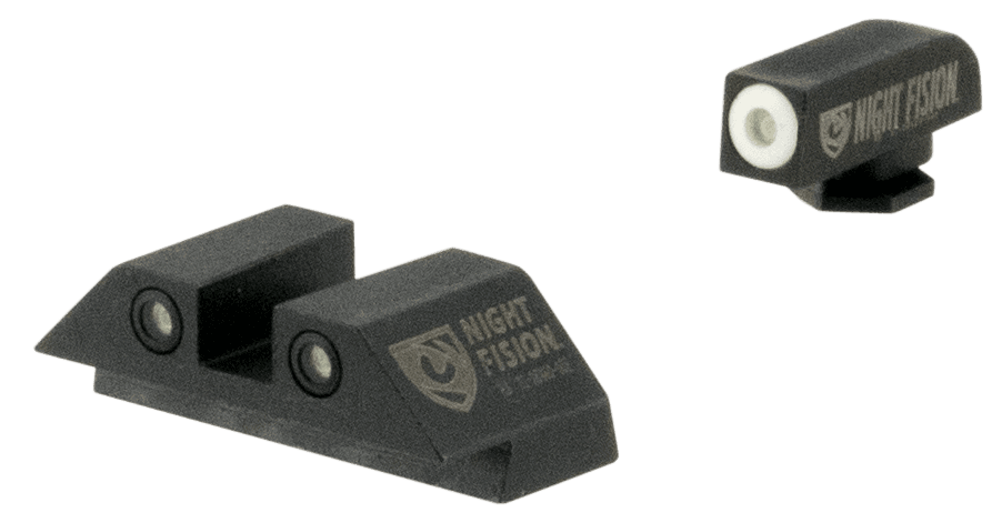 Night Fision Glock Tritium Night Sights Green White Outline for 17 17L 19 22