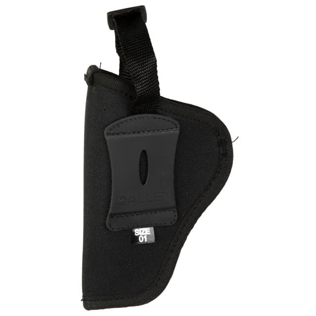 Allen 44801 Cortez Size 01 OWB Style Black Polyester, Adjustable Strap & Belt Loop Mount Type fits 3-4" Barrel Medium Autos Right Hand