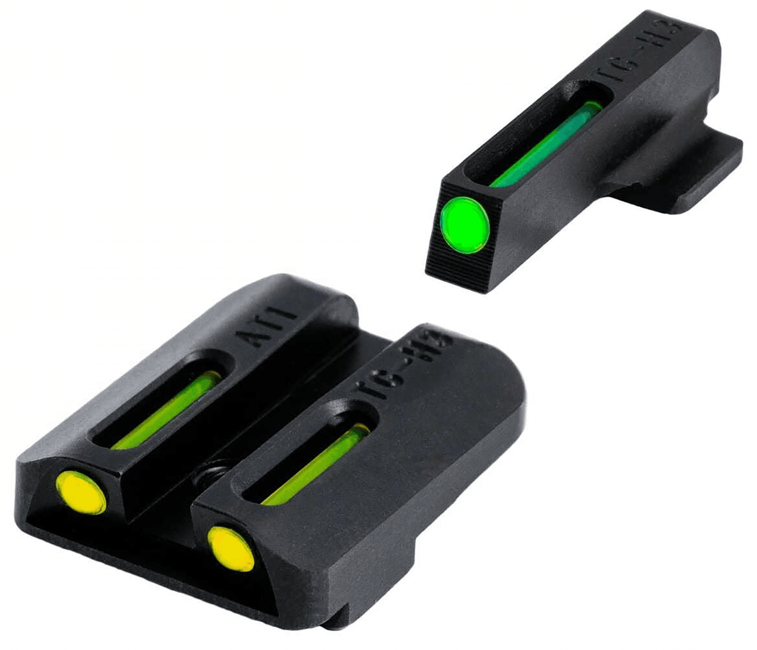 TruGlo TFO Front Green Tritium Rear Yellow Tritium for 1911 Novak .270/.450
