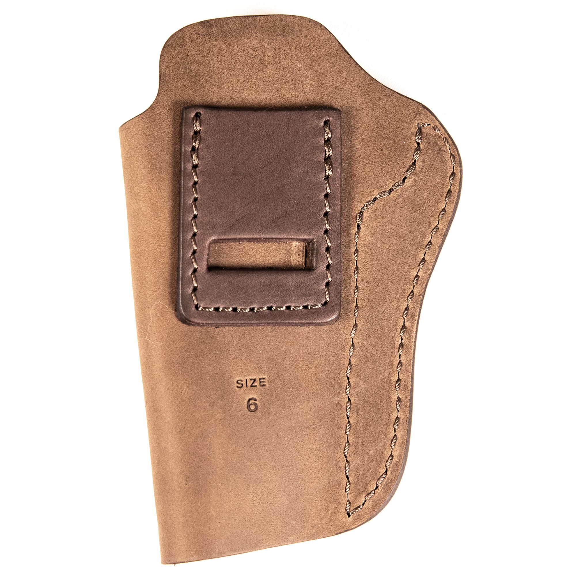 Uncle Mikes-leather(1791) UMIWB6BRWA Inside the Waistband IWB, Size 06, Brown Leather, Belt Clip Fits 1911 5", Right Hand