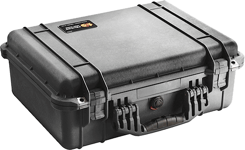Pelican 1520000110 Protector Case Black Polypropylene Holds Handgun
