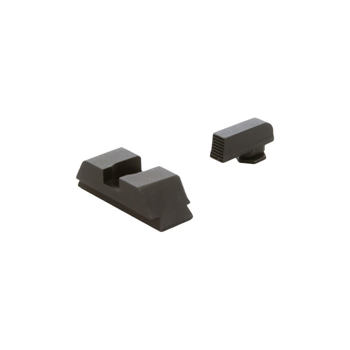 AmeriGlo Gt504 Range Series Glock Sights Serrated Front Flat Rear Tritium