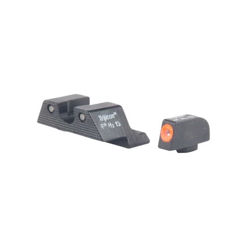 Trijicon 600543 HD Night Sights Green/Tritium Orange Outline Front Sight-Green Tritium Black Outline Rear Sight Glock 20/21 Large Frame