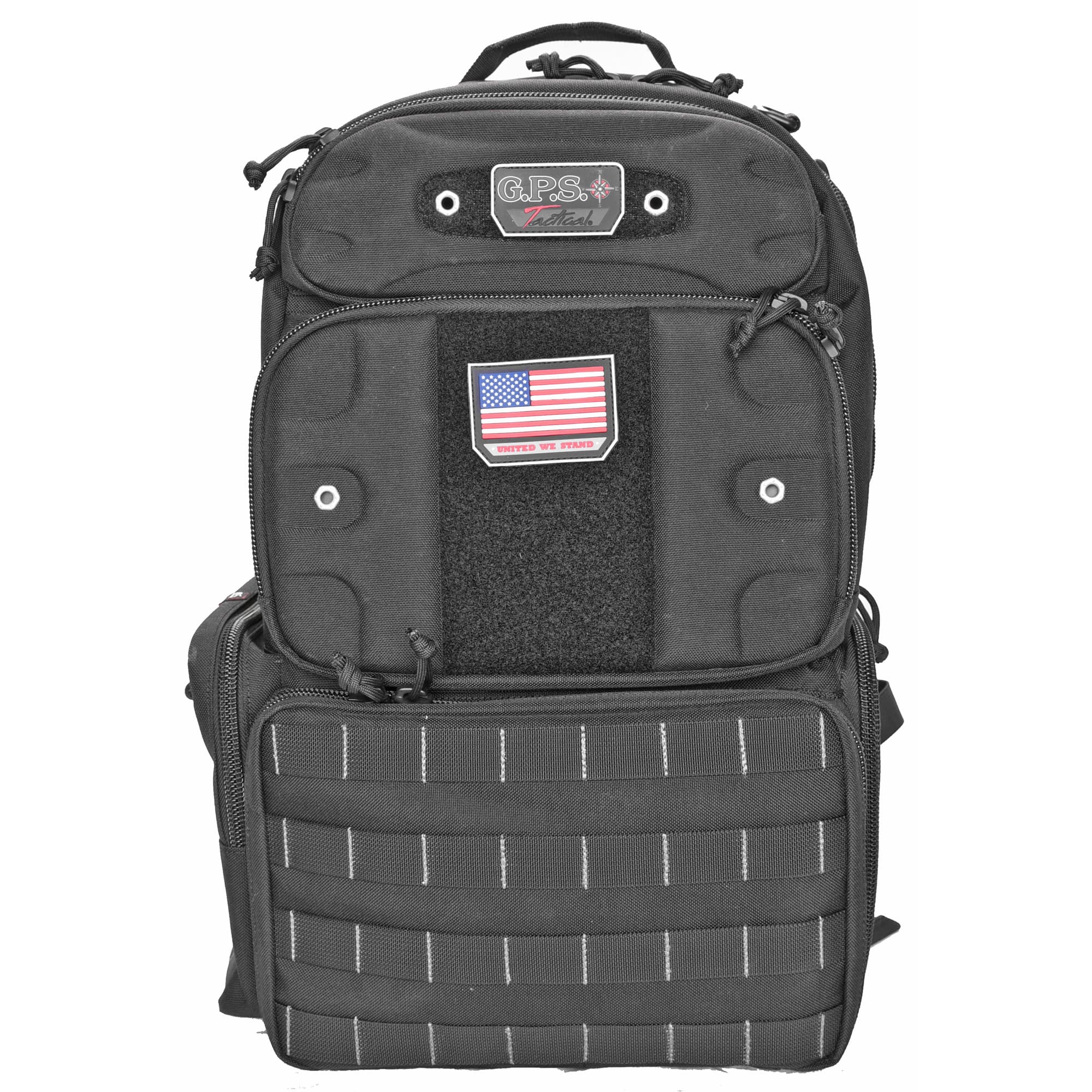 GPS Bags T1913BPB Tactical Backpack Black 1000D Polyester 4 Handguns