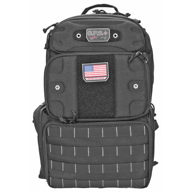 GPS Bags T1913BPB Tactical Backpack Black 1000D Polyester 4 Handguns