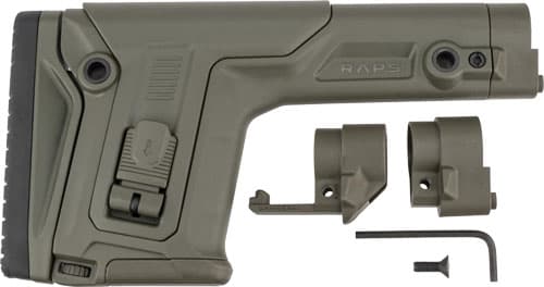 Fab Defense FXRAPSG RAPS Stock Cheek Rest Adjustable LOP Ambidextrous 1Latch OD Green