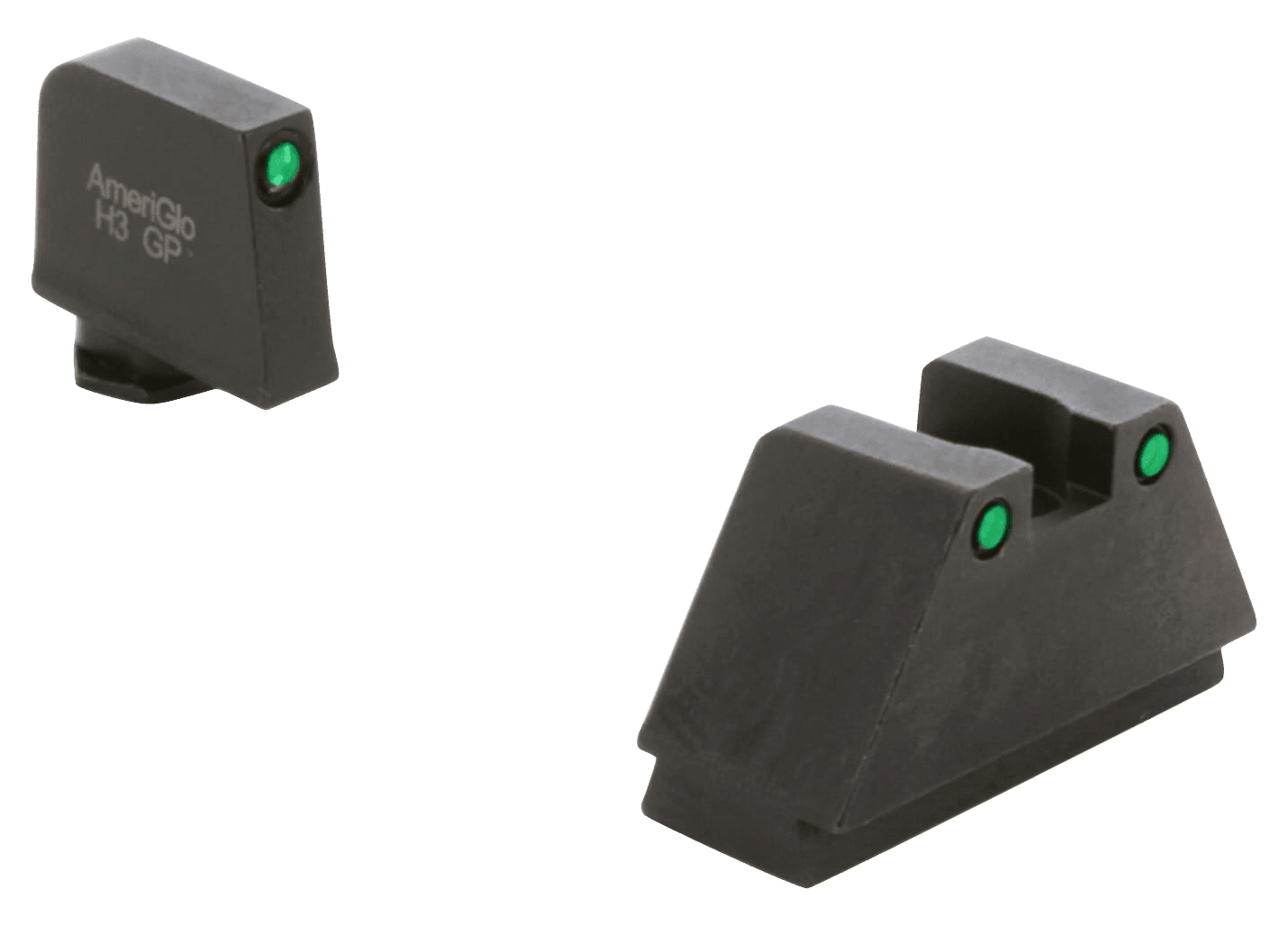 AmeriGlo GL815 Optic Compatible Glock 3XL Green Tritium Sights