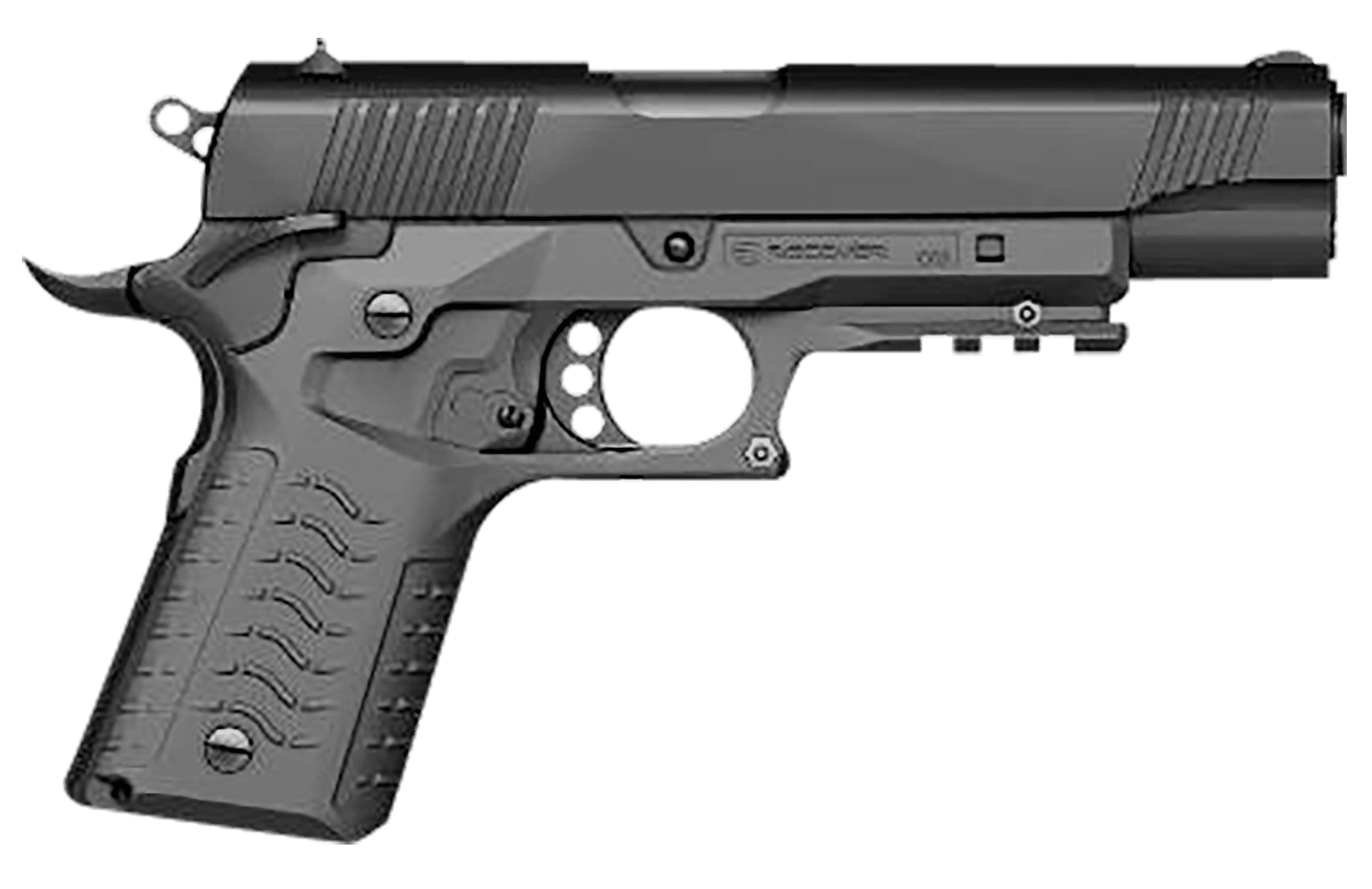 Recover Tactical Gray Polymer Grip Rail System for Standard Frame 1911