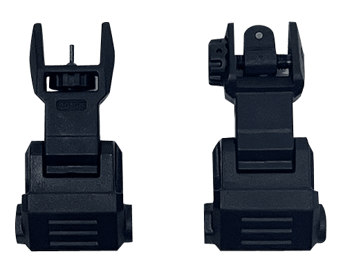 NcStar VG167 Picatinny Front Rear Sight Set Polymer AR Platform Flip Up