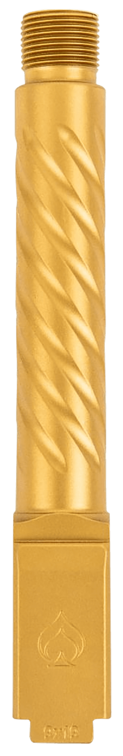 Ballistic Advantage 9mm Threaded Fluted Barrel Gold PVD Glock 19 Gen 3-5