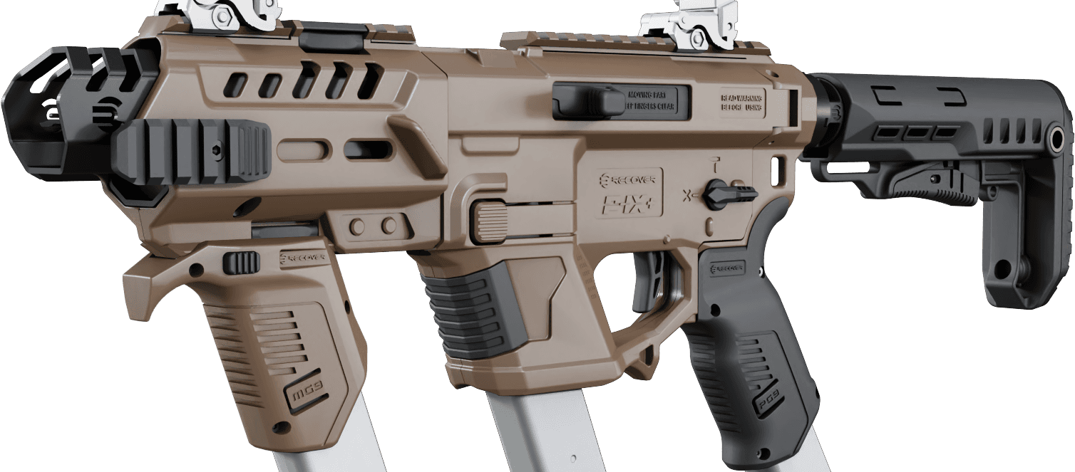 Recover Tactical PIXPMG-ST-02 PIX+PG9 FG MG9 SR20 Stock TAN Compatible