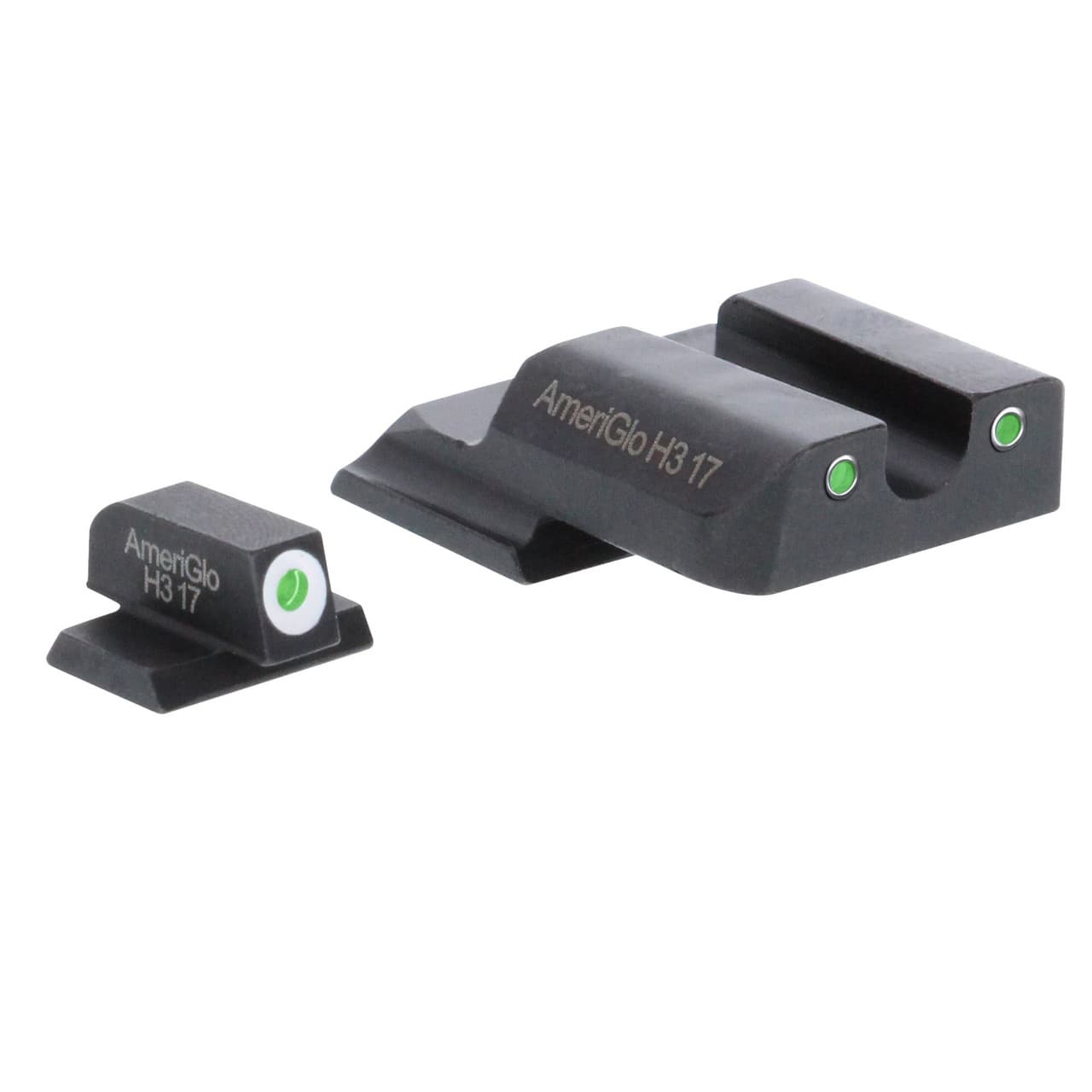 AmeriGlo SW145 Tritium Front Rear Smith and Wesson M P Shield White Green