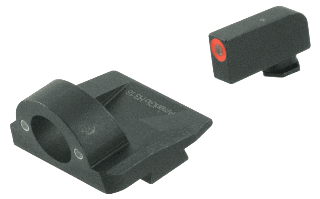 AmeriGlo Ghost Ring Glock Gen5 9mm/.40 Green Tritium Front Orange