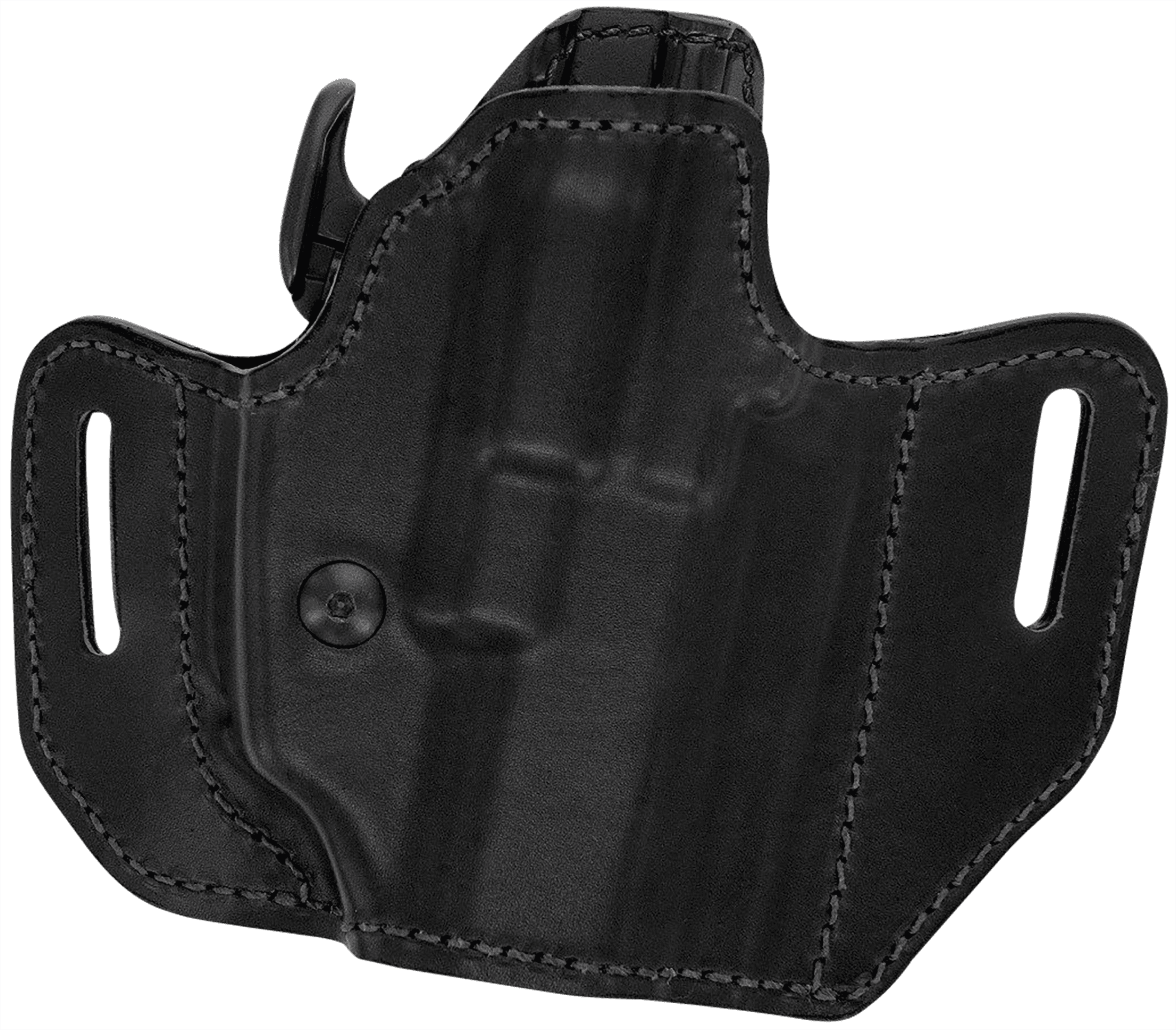 Bianchi 54501 Allusion Assent Pro-Fit OWB Size 04 Black Leather Belt Slide Fits Springfield XD Fits Sig P220 Fits FN FNP Right Hand