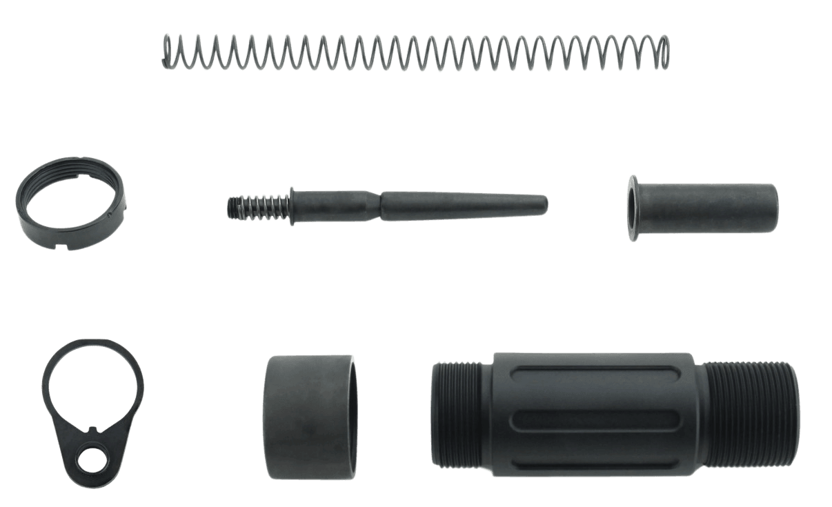 TacFire Mar139c Short Buffer Tube Aluminum with QD End Plate for AR Pistol