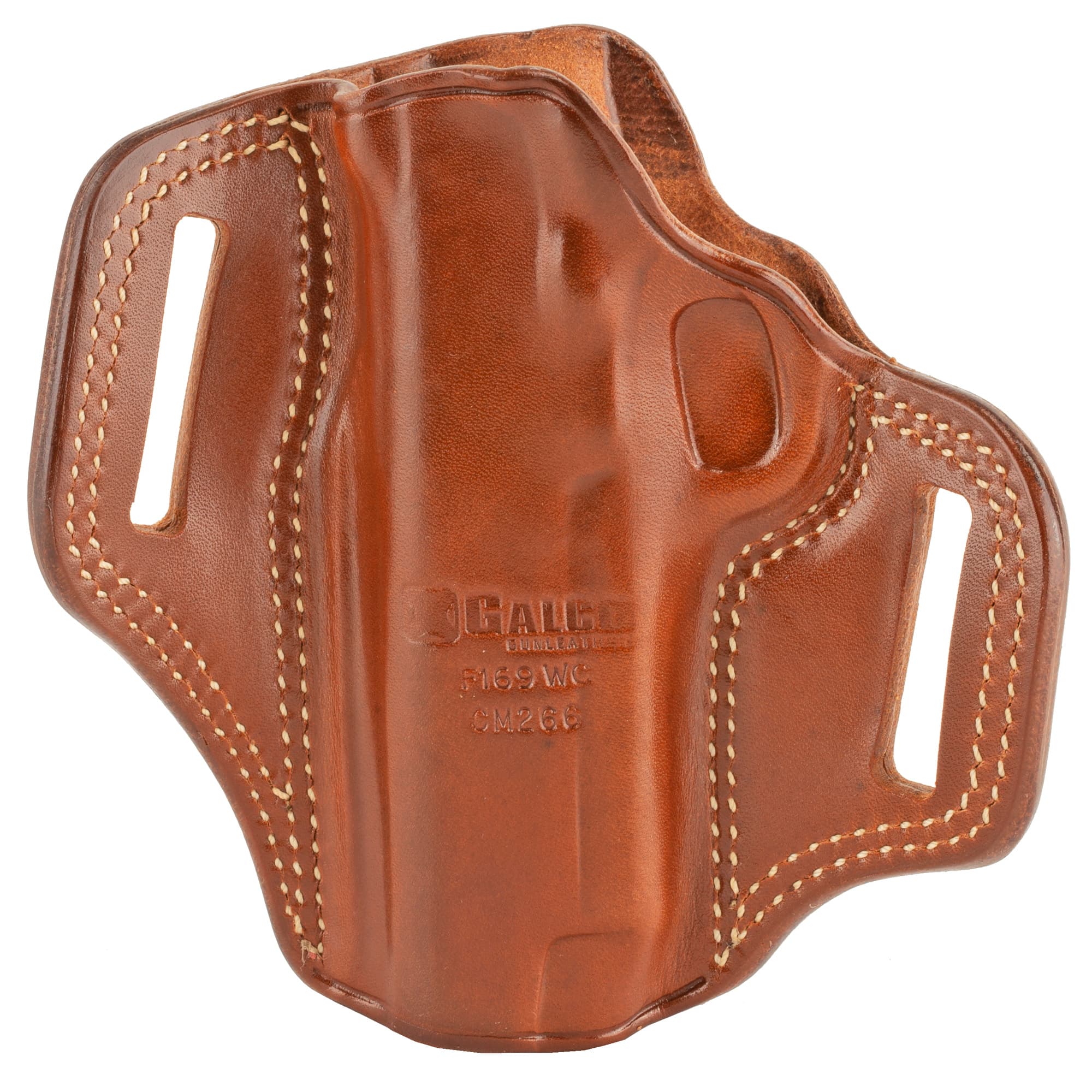 Galco CM266 Combat Master OWB Tan Leather Belt Slide Fits 1911 Right Hand