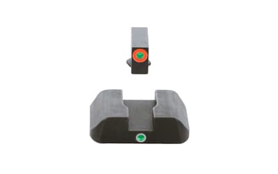 AmeriGlo GL5201 i-Dot Glock Gen5 9mm/.40 Front Orange Outline Rear Green