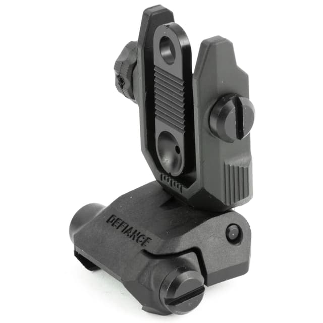 Kriss USA DAPRSBL00 Defiance Rear Flip-Up Black AR-15 Low Profile Polymer