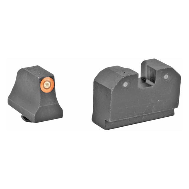 XS Sights R3D Glock Night Sights GreenFront OrangeOutline GreenRear Tritium