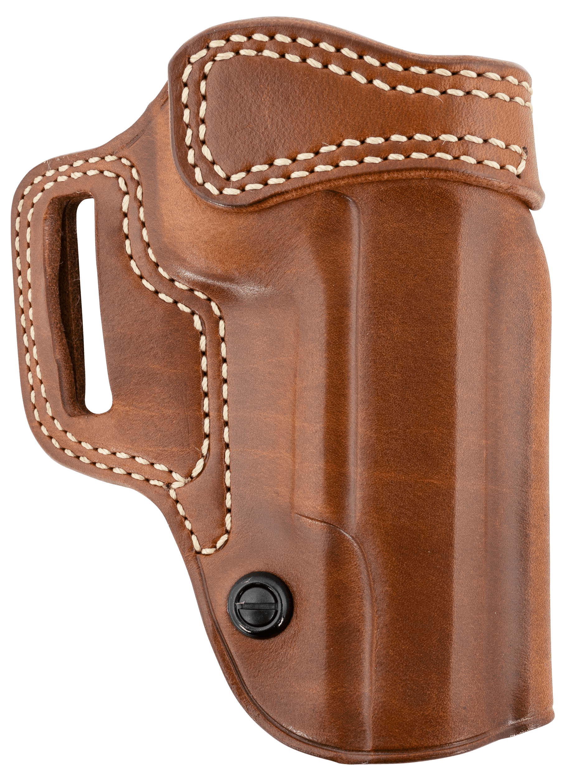 Galco AV212R Avenger  OWB Tan Leather Belt Slide Fits 1911 5" w/wo Red Dot Right Hand