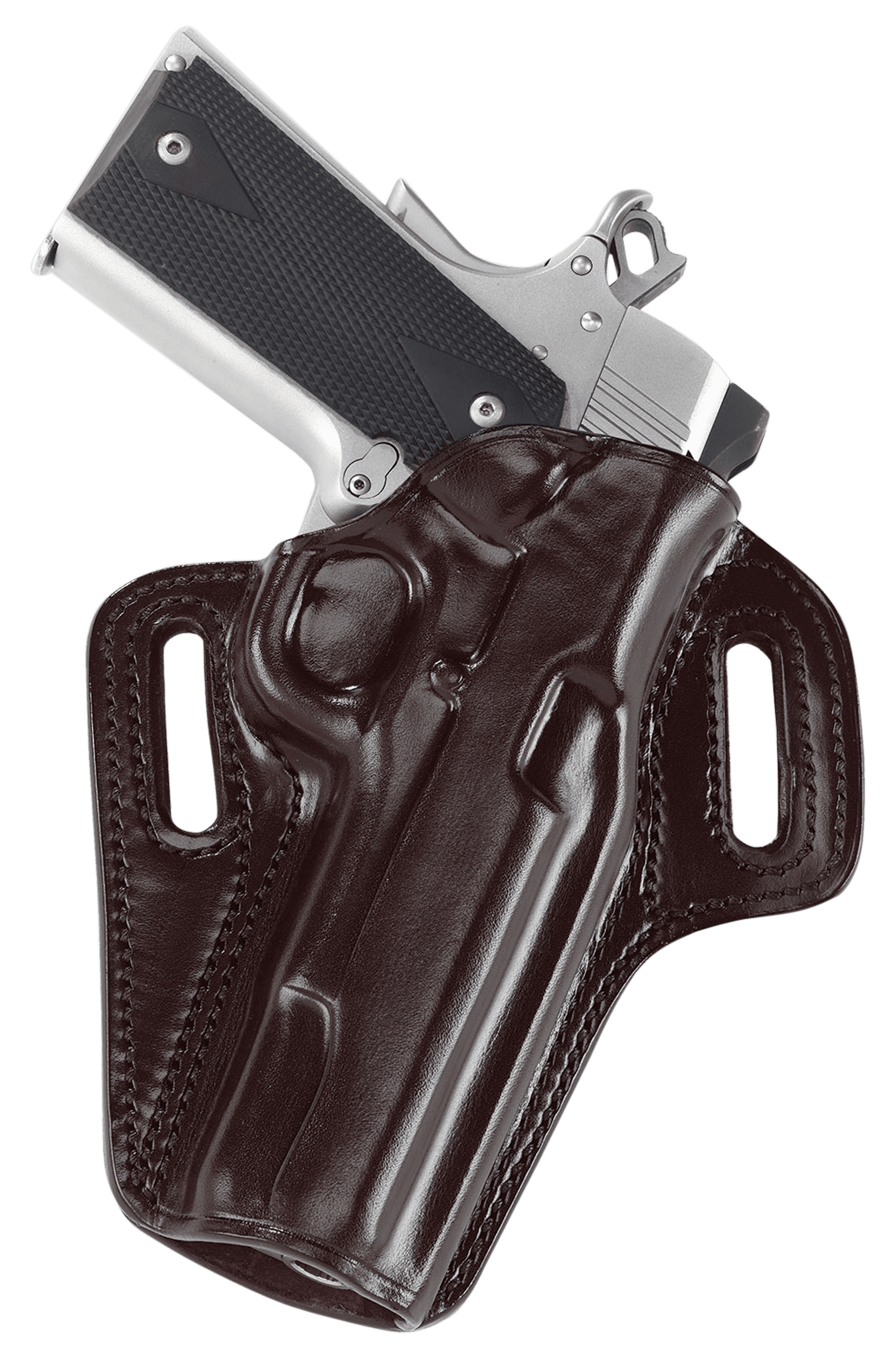 Galco CON266B Concealable  OWB Black Leather Belt Slide Fits 1911 Right Hand