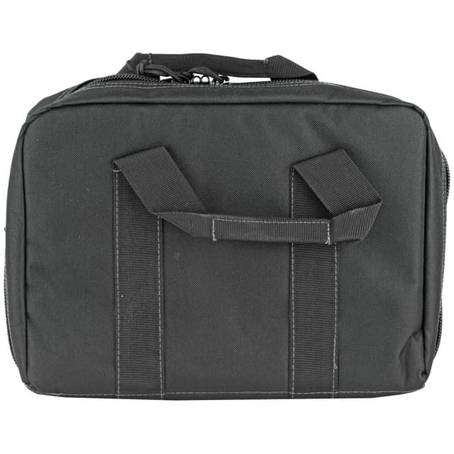 Glock AP60300 Double Pistol Case  Dual Padded Compartments, 5 Internal Mag Holders, 3 Zippered Compartments, Carry Handle, Black  12.5"x9.5"x4.5"