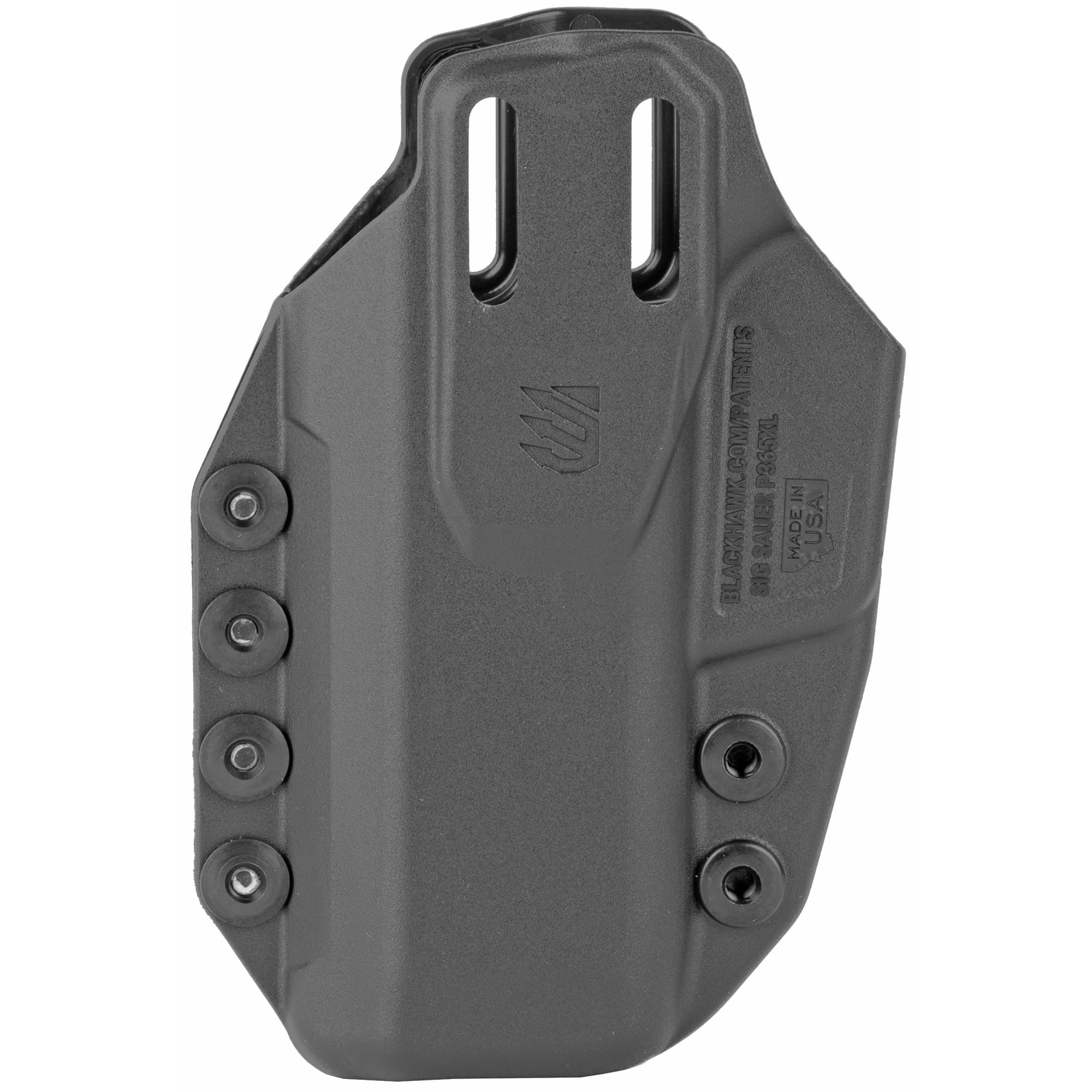 Blackhawk 416078BK Stache  IWB, Size 78 Black Polymer Belt Clip, Fits Sig P365XL Ambidextrous