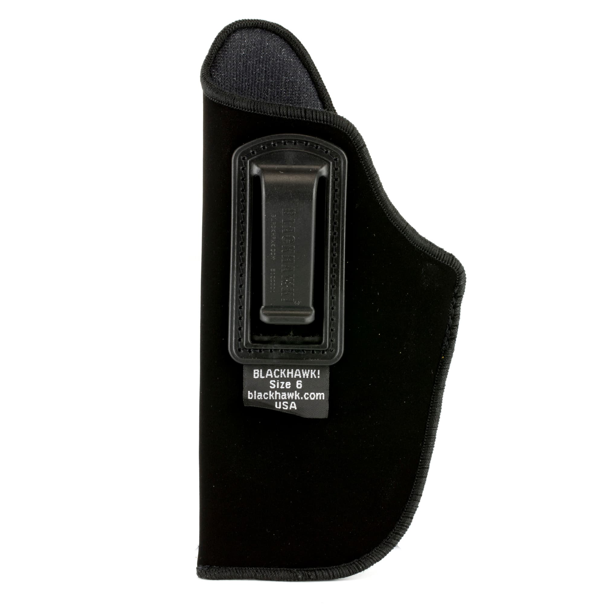 Blackhawk 73IP06BKL Inside The Pants  IWB Size 06 Black Suede Belt Clip Fits Large Semi-Auto Fits 3.75-4.50" Barrel