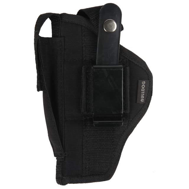 Bulldog FSN19 Extreme OWB Black Nylon Belt Loop/Clip Fits Auto w/Laser or Light Fits 2-5" Barrel Ambidextrous