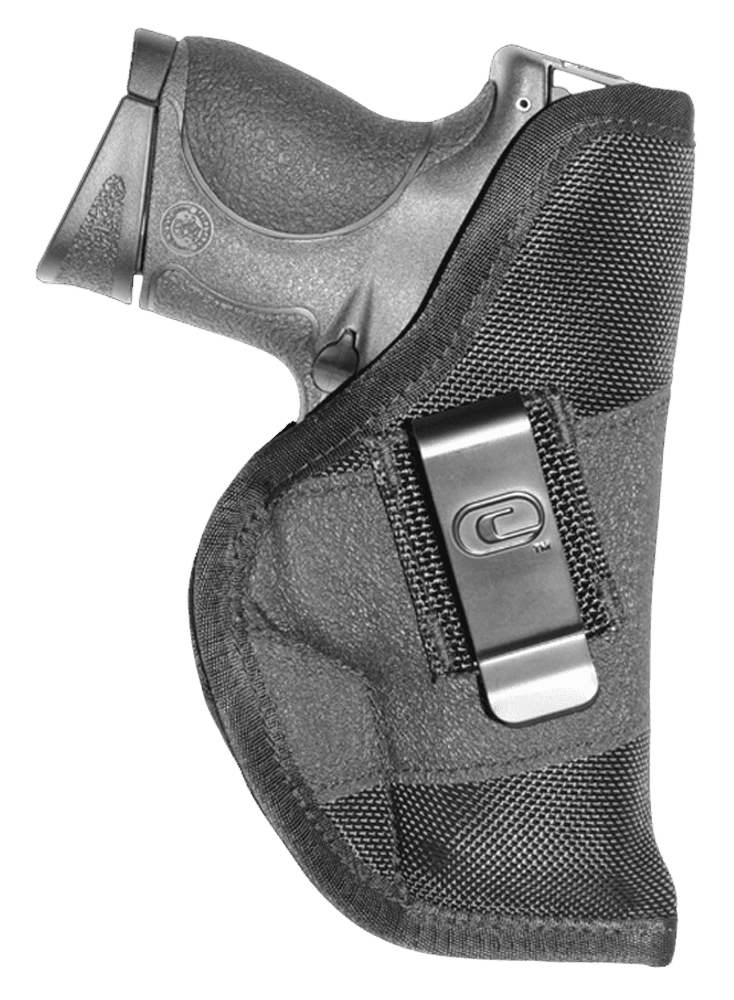 Crossfire Shooting Gear CRFGRPCLPSA1S2 The Grip  IWB Black Ballistic Nylon Belt Clip Fits Subcompact 2-2.50" Barrel Ambidextrous