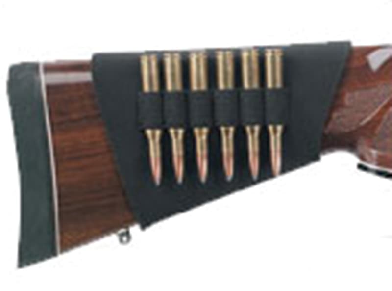 Uncle Mike's 88483 Buttstock Shell Holder  Black Neoprene 6rd Rifle