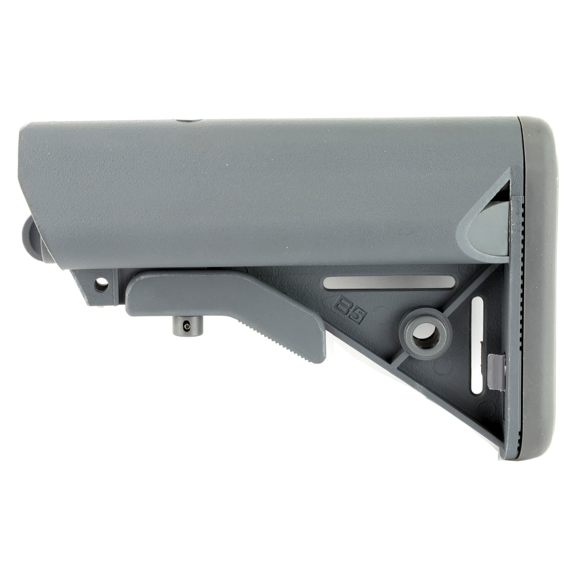 B5 Systems Enhanced SOPMOD Wolf Gray Collapsible Stock for AR-15 Milspec Receiver