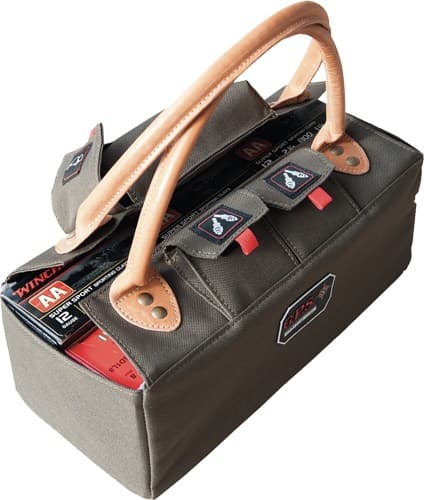 GPS Bags 1255TOT Shotgun Shell Tote  Olive 12 Gauge Capacity 6 Boxes