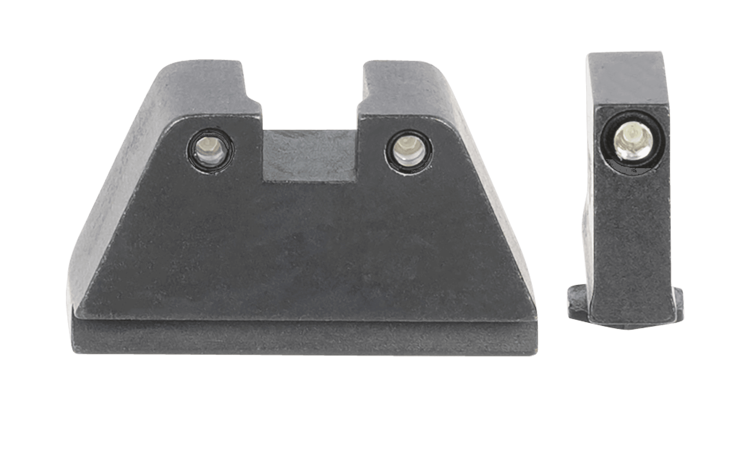 AmeriGlo GL814 Glock Optic Compatible Sight Set Green Tritium 2XL Front Rear